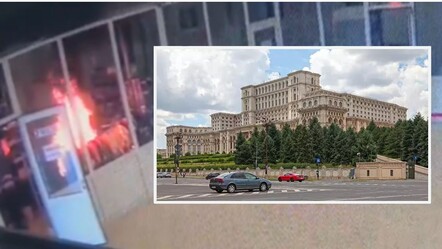 Romanya'da sıcak saatler! Parlamento binasının bir bölümü ateşe verildi - dunya