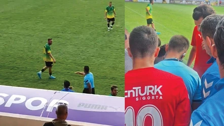 Eskişehirspor-Edremit Belediyespor maçında penaltı kararı veren hakem, pozisyonu VAR gibi cep telefonundan inceledi - Spor