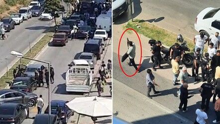 Sanki savaşa gidiyorlar! Düğün konvoyunda uzun namlulu silahlarla terör estirdiler - gundem