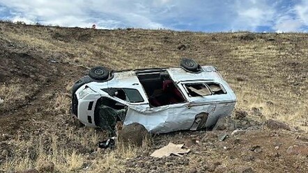 Muş'ta düğün minibüsü takla attı! Çok sayıda yaralı var - gundem