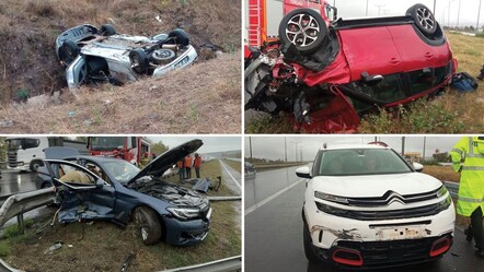 Anadolu Otoyolu'nda peş peşe kaza! Çok sayıda yaralı var - gundem