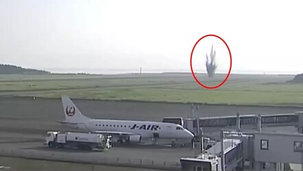 Japonya’daki bir havalimanında patlama meydana geldi, 7 metre çapında çukur oluştu - dunya