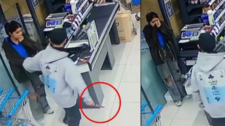 Kasiyer kıza bıçaklı saldırı! Bolu'daki gasp kamerada - gundem