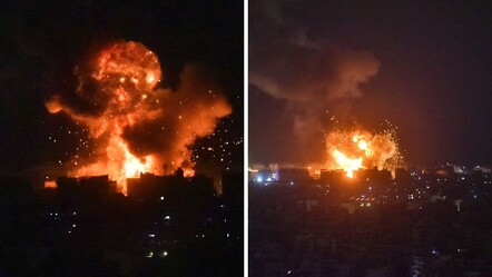 Gökyüzü alev topuyla aydınlandı! İsrail'den Lübnan'a 30 hava saldırısı - dunya