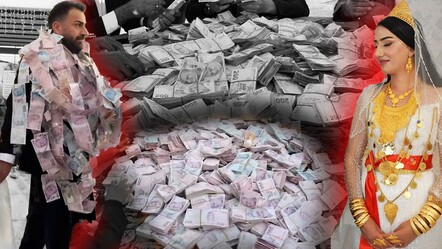 Van'da aşiret düğününde geline kilolarca altın, damada milyonlarca lira takıldı - yasam
