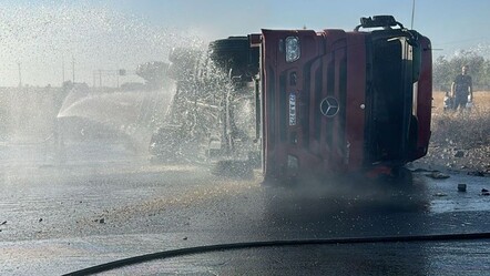 Akaryakıt tankeri devrildi! Silopi'de büyük faciadan dönüldü - gundem
