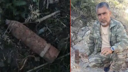 Mahallede gezerken 103 yıllık patlamamış top mermisi buldu! Haymana'da bastığınız yere dikkat edin - kultur-sanat