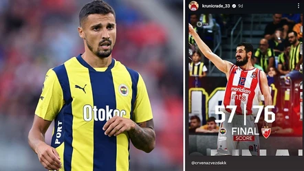 Fenerbahçe Beko, Kızılyıldız'a yenildi Rade Krunic'in paylaşımı olay oldu! - Spor