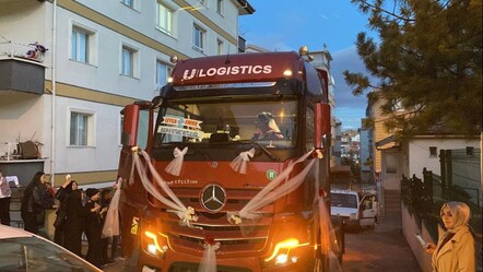 Gelin düğüne tır ile geldi! 'Yengem olur musun?' ile başladı, evlilikle taçlandı... - yasam