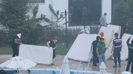 5 yıldızlı otelde yangın paniği! Mahsur kalanlar vinçle kurtarıldı, 8 kişi hastanelik oldu - gundem