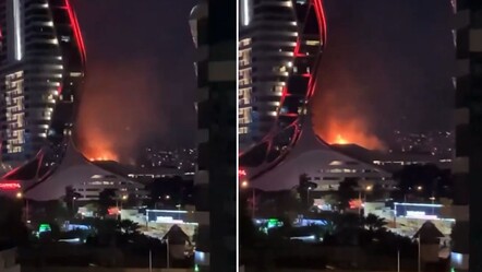 İzmir ikiz kulelerinde korkutan yangın! - gundem