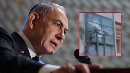 Netanyahu'nun evine suikast saldırısı! Yatak odasının camı patlamış, işte o görüntüler - dunya