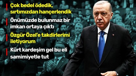 Cumhurbaşkanı Erdoğan Bahçeli'ye destek verdi, Kandil'e rest çekti: Size bir çağrımız yok - gundem