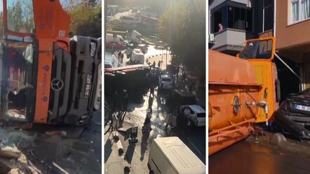 Bayrampaşa'da faciadan dönüldü! İBB aracı 8 araca çarptı: Çok sayıda yaralı var - gundem