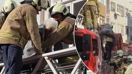 Fatih'teki yangında 5 kişi kurtarıldı! Yaşlı kadını sırtında indirdi - gundem