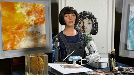 İnsansı robot Ai-Da’nın çizdiği portre rekor fiyata satıldı - dunya