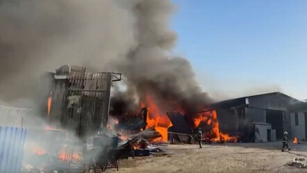 Denizli'de metal fabrikasında çıkan yangın söndürüldü - gundem