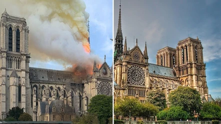 Tarihi Notre-Dame Katedrali’nde çanlar 2019 yılından bu yana ilk defa çaldı - Dünya