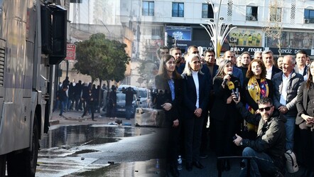 Batman'da kayyım gerginliği! DEM'li vekillerinde olduğu grup polise taş attı - gundem
