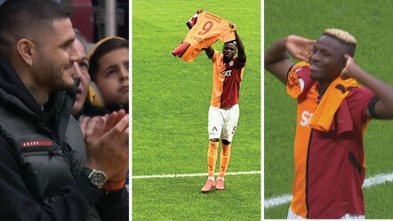 Osimhen golü attı, Icardiye armağan etti! Galatasaray'da yüzleri güldüren anlar - spor