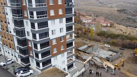Ankara'da inşaat alanında toprak kayması nedeniyle 10 katlı bina tahliye edildi - gundem