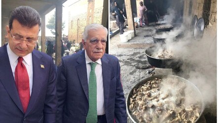 İmamoğlu'ndan Ahmet Türk'e kayyım 'ziyafeti'! Kazanlar kuruldu, 42 oğlak kesildi - politika