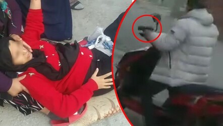 Kanlar içinde yere yığıldı! Cani koca 3 aylık bebeği ile yürüyen anneyi vurdu - gundem