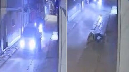 Kamyonetle polise çarptı, 20 metre sürükledi! Kaza anı kamerada - gundem