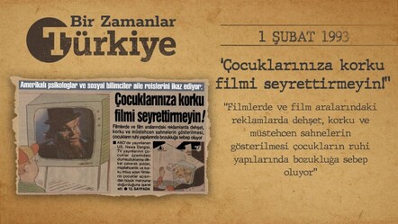 BİR ZAMANLAR TÜRKİYE —  Aman dikkat korku filmi! (1 ŞUBAT 1993) - gundem