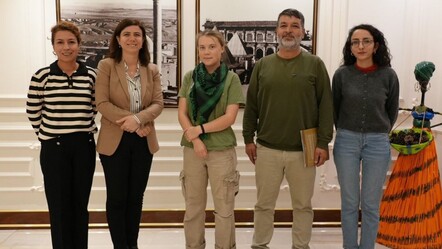 İklim aktivisti Greta Thunberg, DEM Partili Diyarbakır Büyükşehir Belediyesi'ni ziyaret etti - gundem