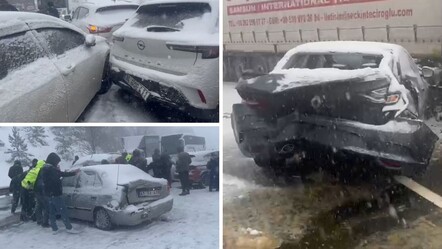 AFAD'dan kritik uyarı! Kar yolları kapadı, TEM'de çok sayı araç birbirine girdi - gundem