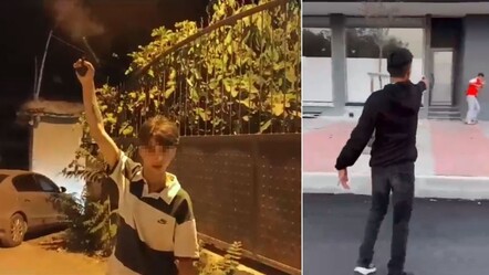 Sokak ortasında dehşet görüntüler! 14 ve 17 yaşlarındaki çocuklar tabancayla terör estirdi - yasam
