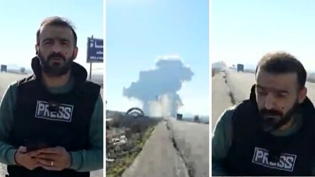 Bombalama anı canlı yayında! Esad rejimi Suriye'nin kuzeyini vurdu - haberler