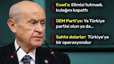 Bahçeli'den Suriye mesajı: Tel Rıfat temizlendi sıra Münbiç'te - dunya