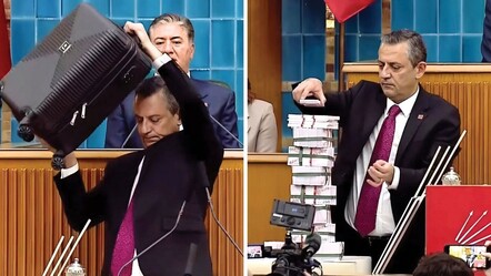 Özgür Özel'den grup toplantısında para kulesi! Para sayma görüntülerine böyle cevap verdi - gundem