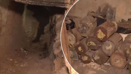 Suriye'de terör örgütü PKK'nın tuzaklayarak kaçtığı tüneller görüntülendi - dunya