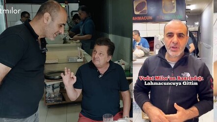 Vedat Milor'un tepki gösterdiği lahmacuncudan olay açıklama!