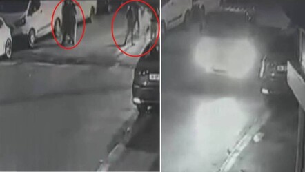 Karı koca kavgası sokağa taştı! Ailelerin birbirine saldırdığı anlar kameralara yansıdı - dunya