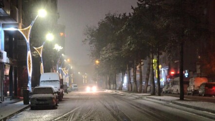 Meteoroloji uyarmıştı, Tatvan'da beklenen kar gece yarısı başladı - gundem