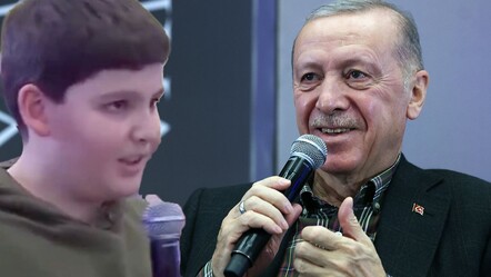 Cumhurbaşkanı Erdoğan'ın torunu Ali Tahir mikrofonu eline aldı yüzleri gülümsetti - POLITIKA