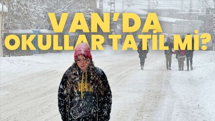 Van Valiliği duyurdu! Van'da yarın okullar tatil mi, kar yağacak mı, kar tatili olacak mı? - haberler