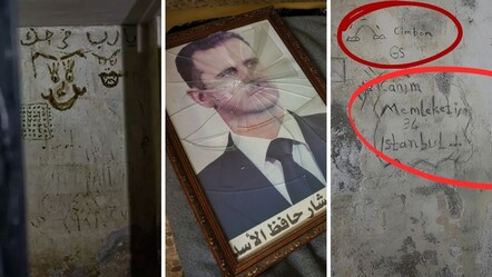 Esad'ın işkence merkezinden tüyleri ürperten kareler! Türkçe yazılar dikkat çekti - gundem