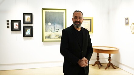 Hattın güzelliği resimle buluştu! Mustafa Cemil Efe'den sanata yeni bir soluk - kultur-sanat
