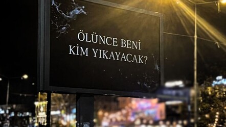 ''Ölünce beni kim yıkayacak'' neyin reklamı? Gizemli afişlerin neye ait olduğu ortaya çıktı! - haberler