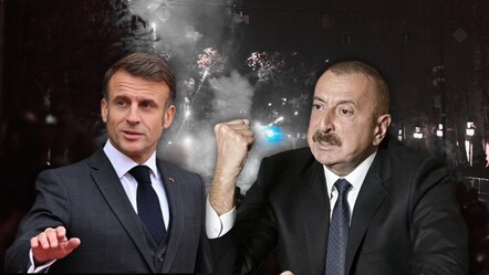 Aliyev'den Macron'a Gürcistan suçlaması! 