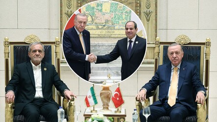 Cumhurbaşkanı Erdoğan, Sisi ve Pezeşkiyan ile bir araya geldi - gundem
