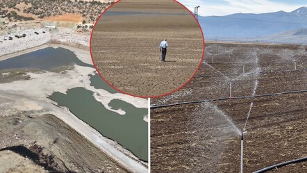 Karaman'da kışın ortasında korkutan manzara! Barajlar kurudu, yeraltı sularına yöneldiler - haberler