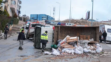 Ankara'da korkunç kaza! Hafriyat kamyonu 11 aracı biçti - Gündem