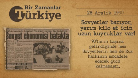 BİR ZAMANLAR TÜRKİYE — Sovyetler batıyor, yarım kilo et için uzun kuyruklar var! - gundem