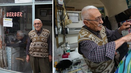 Teknolojiyi ciddiye almayan berber... 60 yıllık müşterileri var, ilk makineleriyle tıraş ediyor - ekonomi